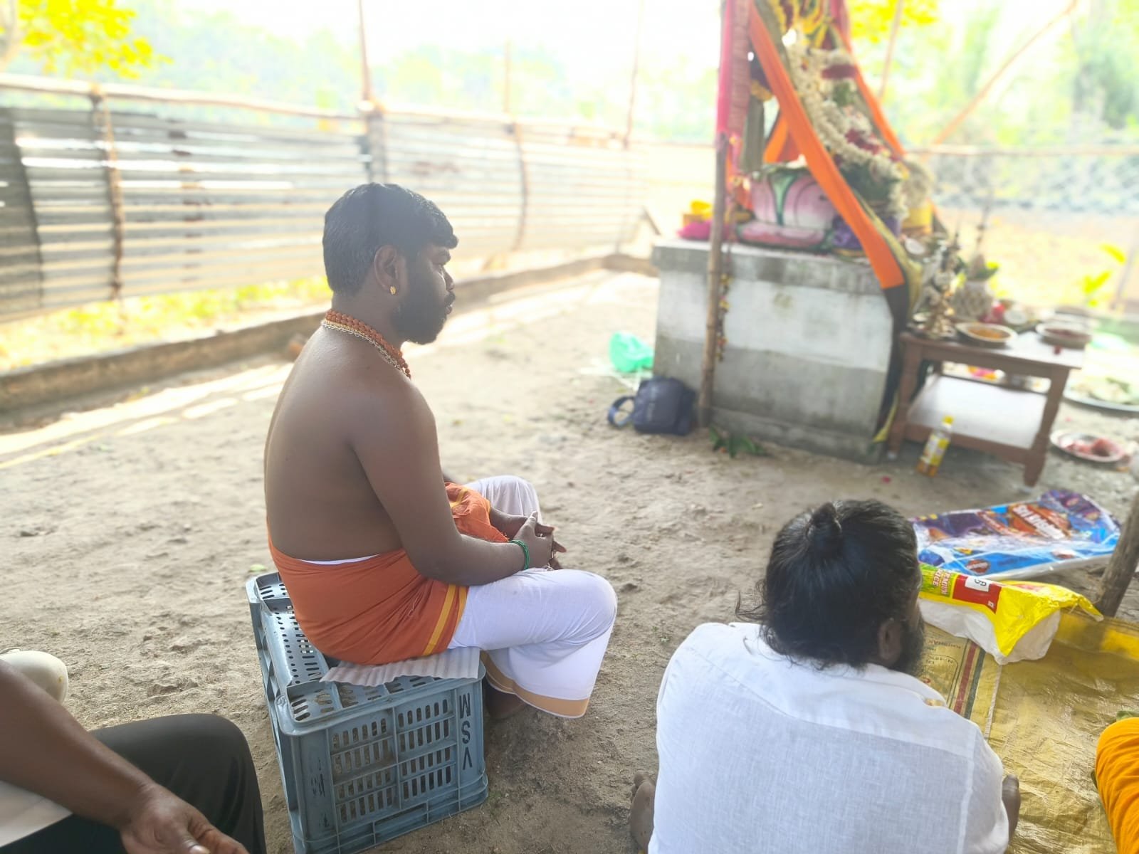 Sankalpam taken before a remedial pooja